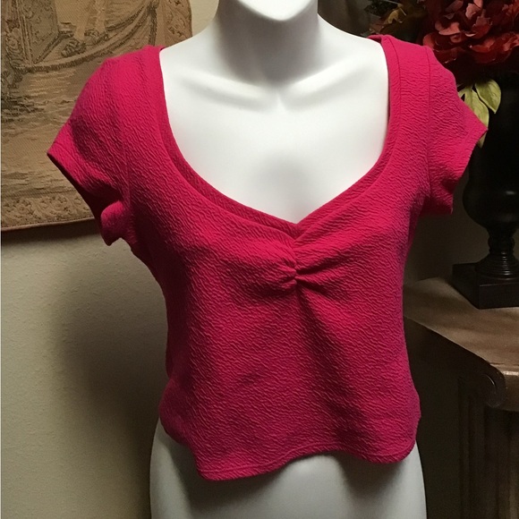 Anthropologie Pink Crop Top, XS - Picture 2 of 6